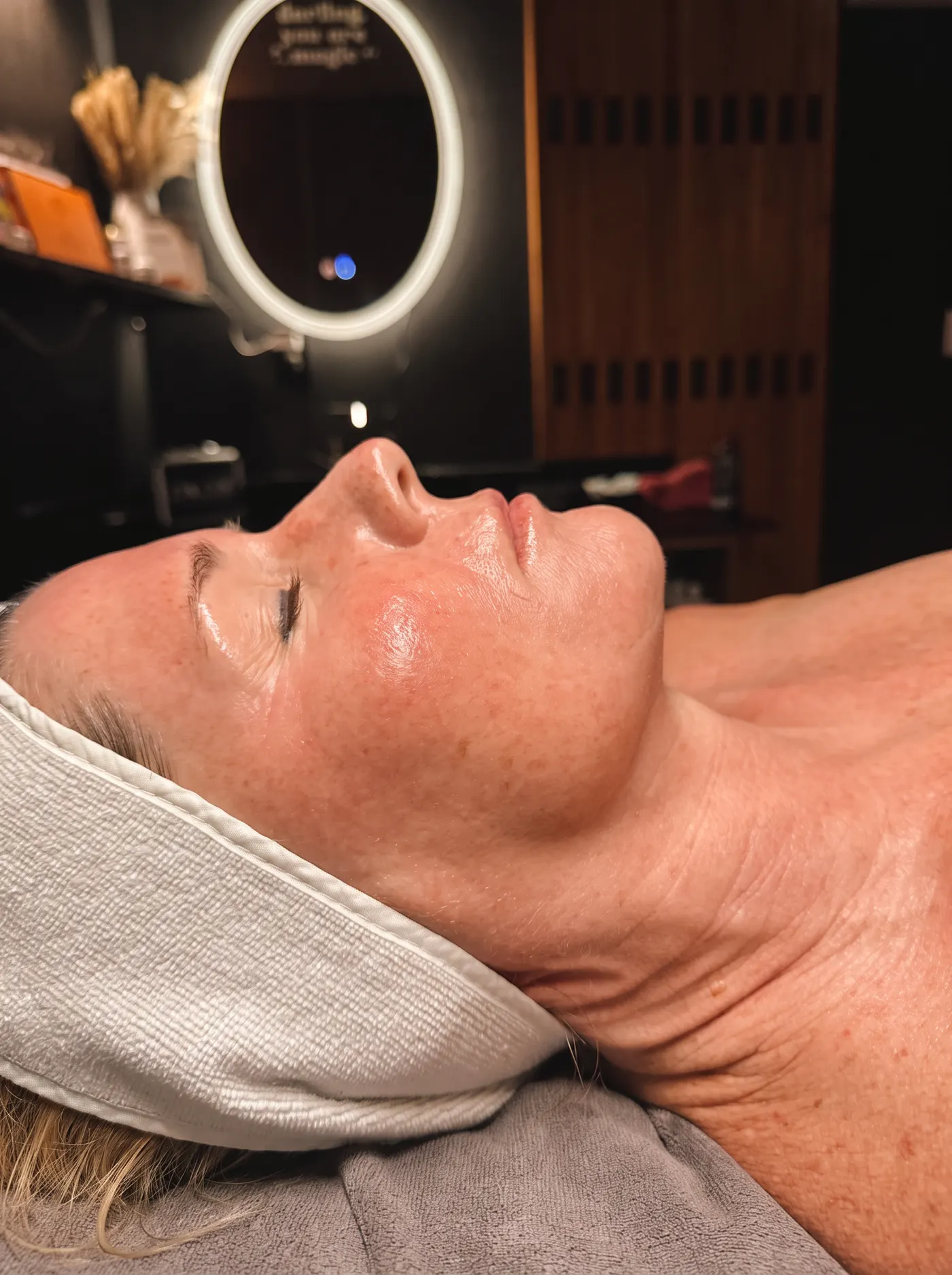 Zenko Spa esthetician performing a customized facial treatment in Fort Lauderdale